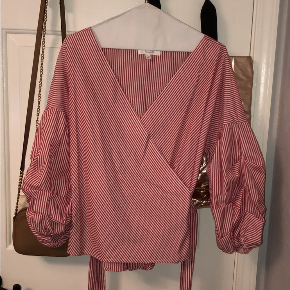 Flirty striped blouse